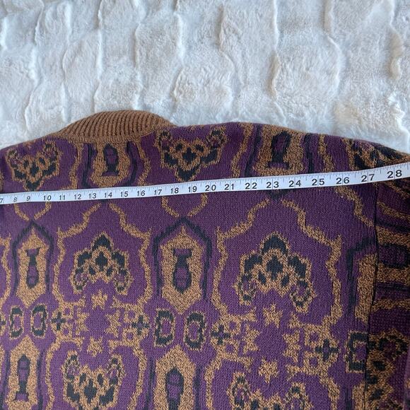 š„VTG Generra Made In USA Abstract Geometric Grandpa Grunge Cardigan Sweater - Picture 11 of 13